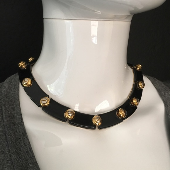 St. John Jewelry - Vintage St. John Screw Bolt Collar Choker Necklace